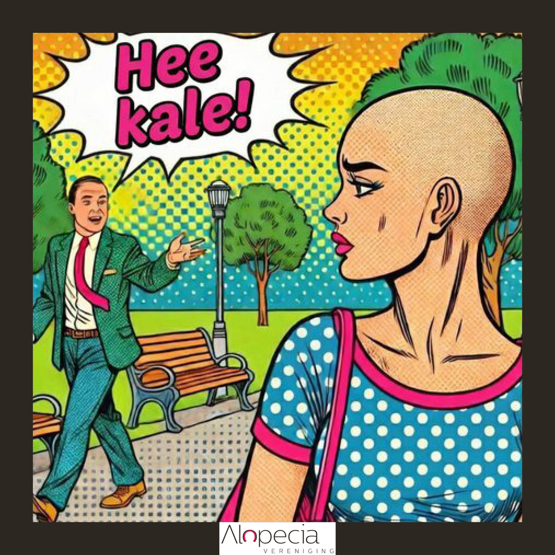 alopecia afbeelding someone stares at me